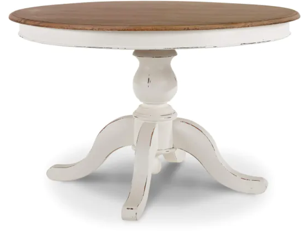 Farmhouse Round Pedestal Table 48''