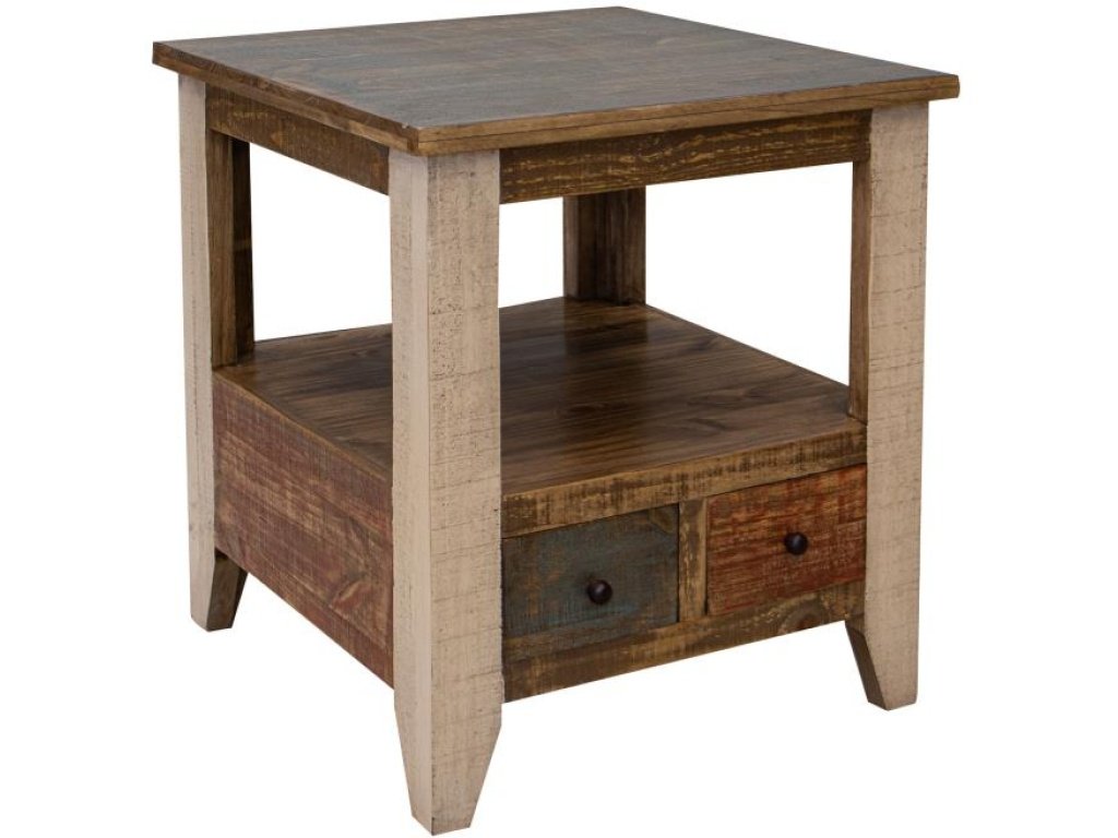 2 Drawer End Table