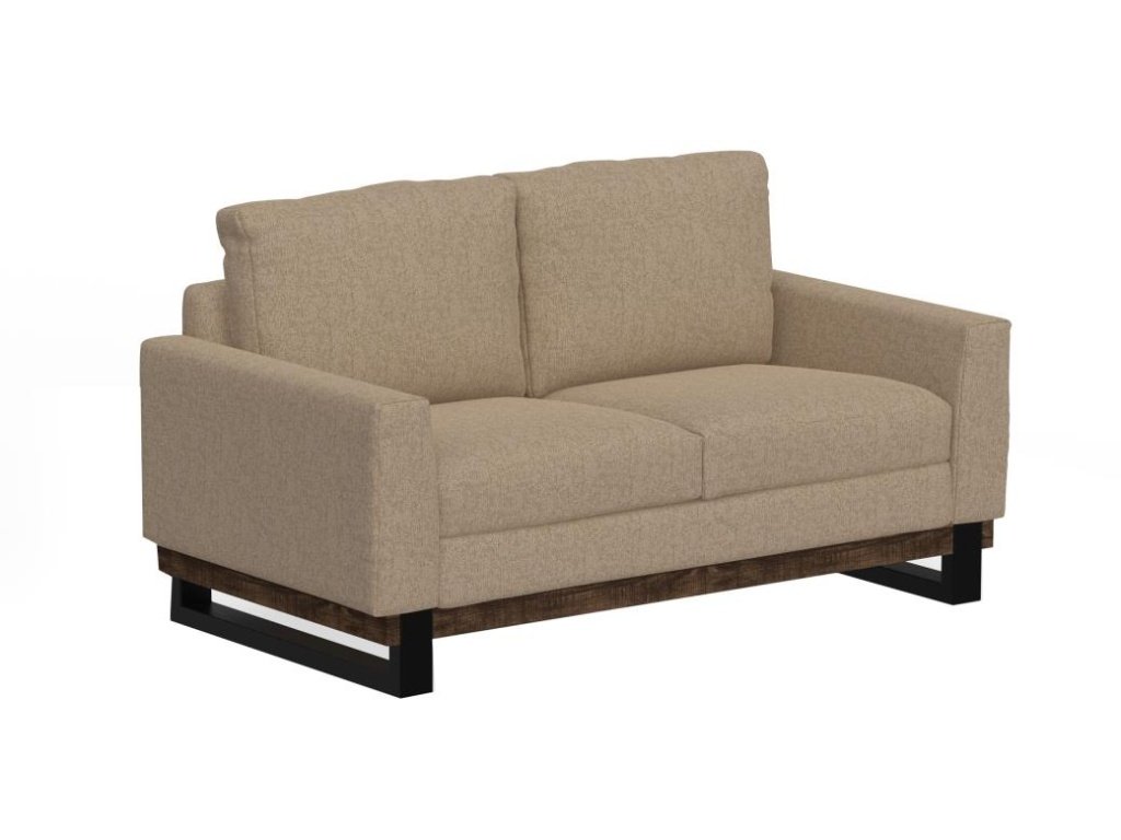 Metal & Wood Base, Loveseat