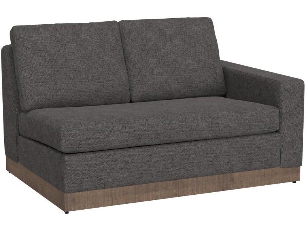 Wooden Frame & Base, Sectional Right-Arm Loveseat