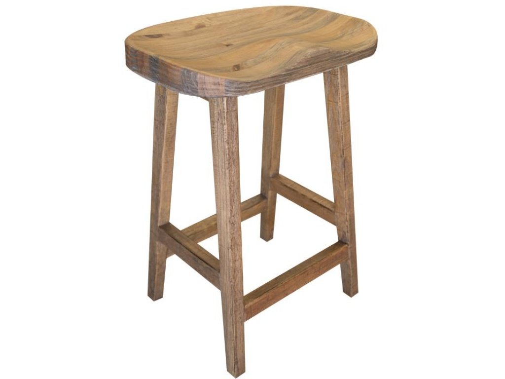 24" Wooden Stool