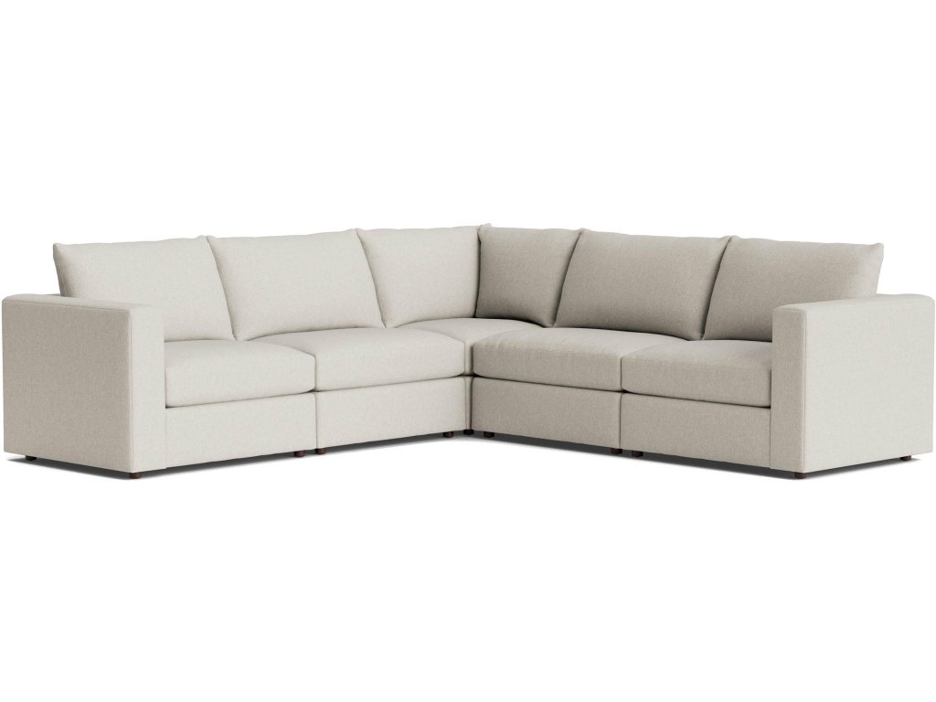 Beckham Track Arm Modular L-Shaped Sectional