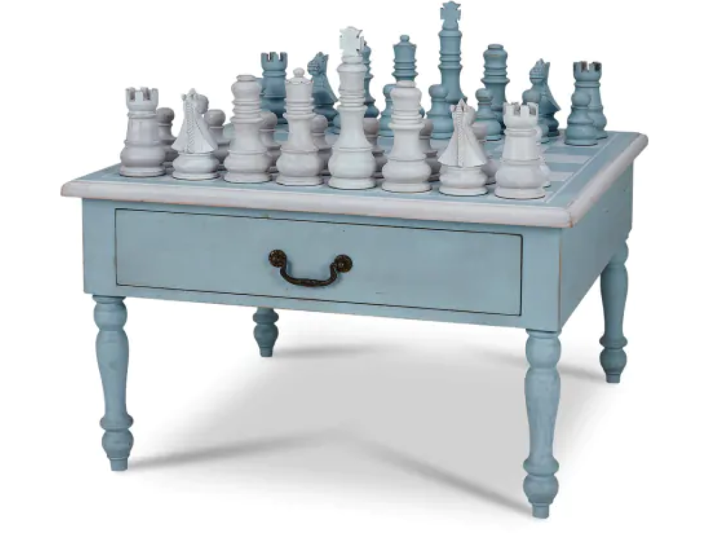 Logan Table 2 Drawer w/ Chess Set