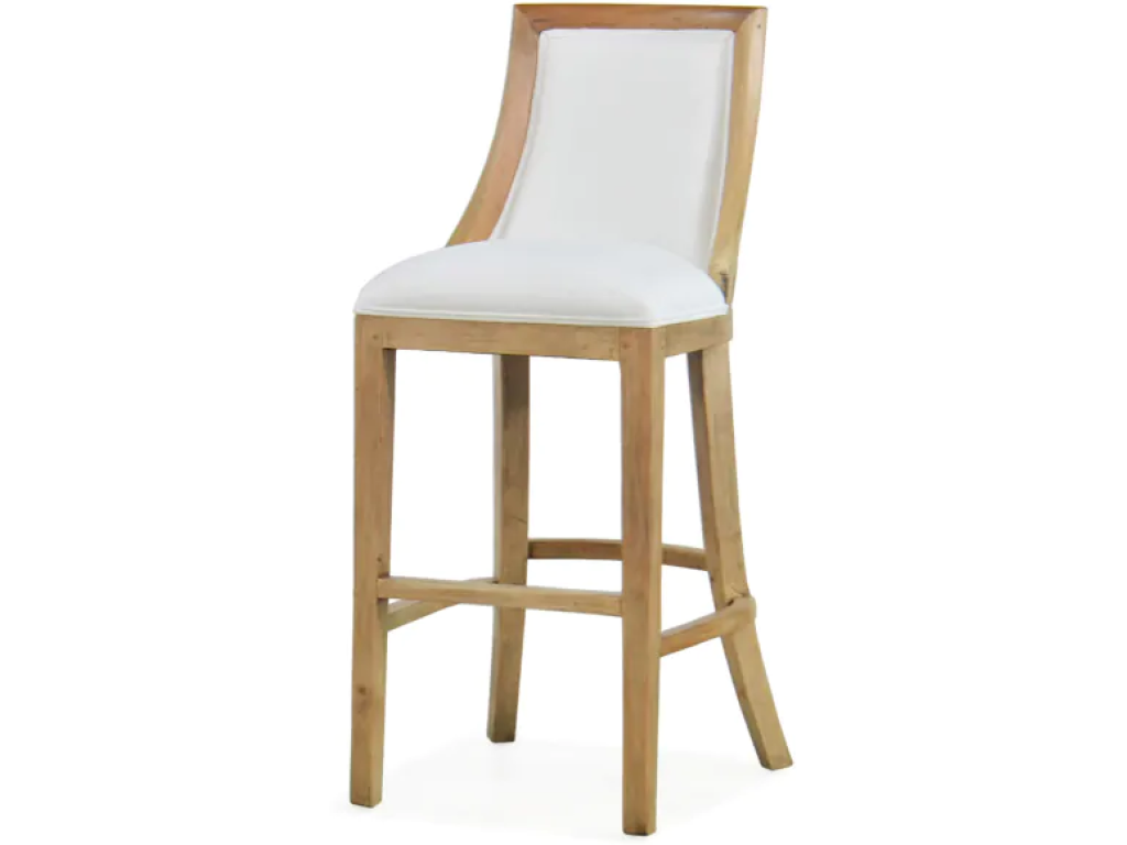 Monarch Barstool Stool w/ Rattan Back