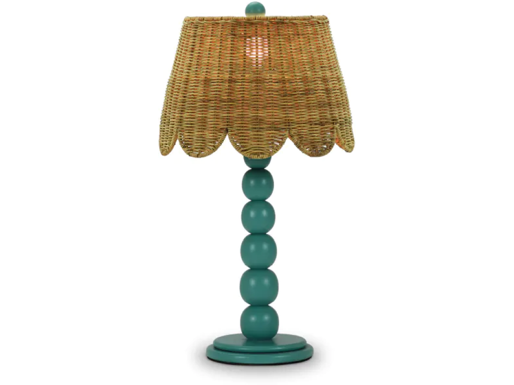 Cholet Table Lamp w/ Scalloped Shade