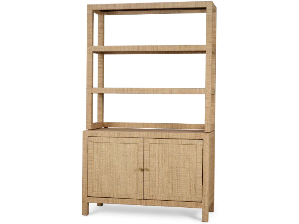 Kagu Open Hutch w/ Rattan