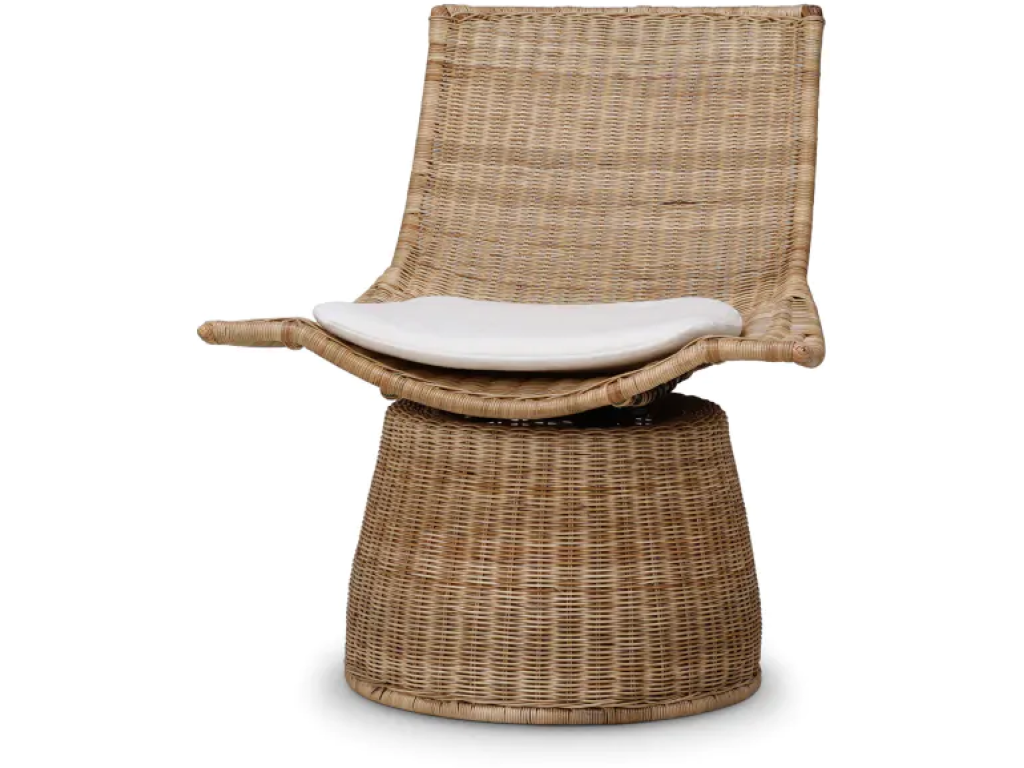 Hampton Rattan Swivel Chair