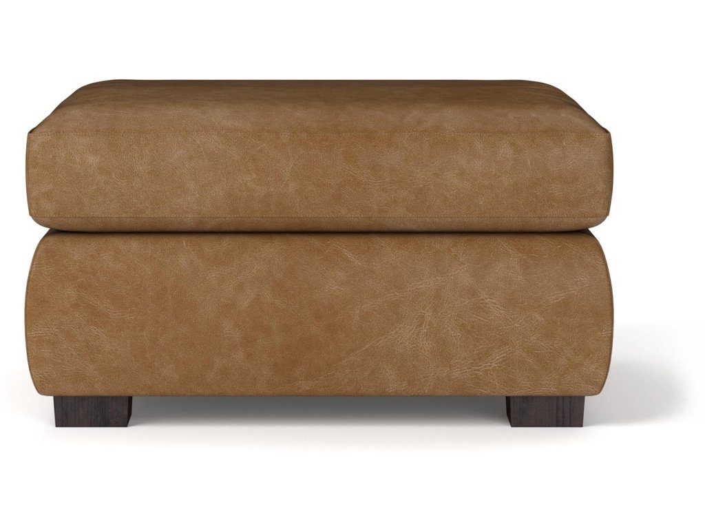 Jamestown Leather Ottoman