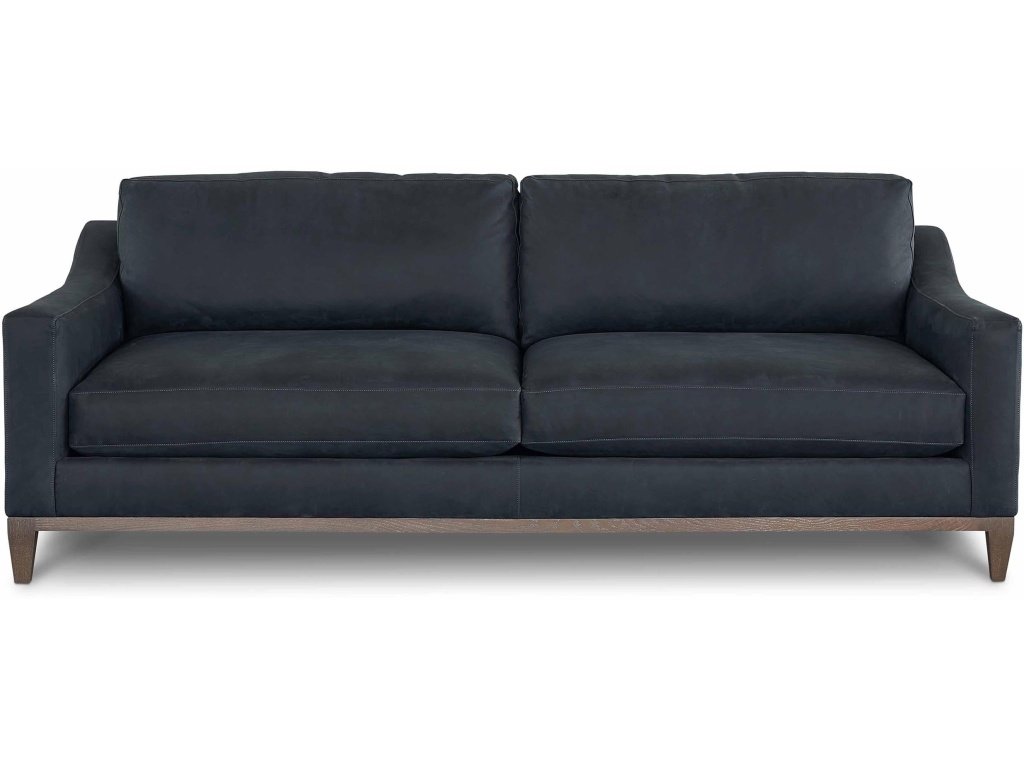 Sanford Leather Slope Arm Sofa