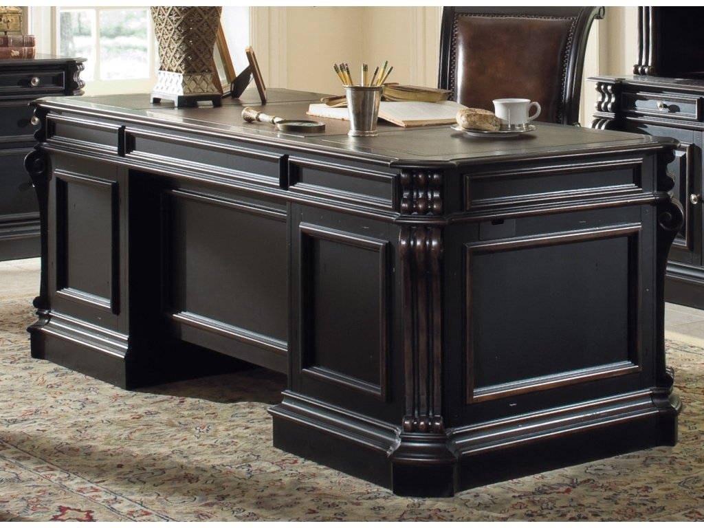 Telluride 76'' Executive Desk W/Wood Panels