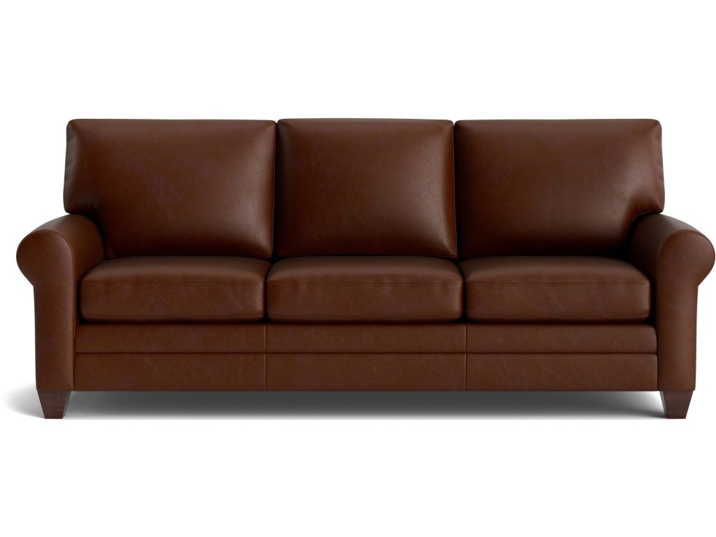 Carolina Leather Sock Arm Sofa