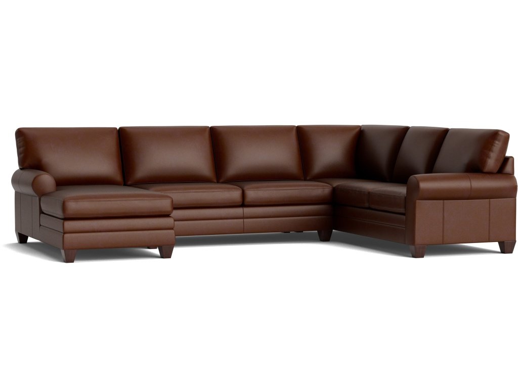 Carolina Leather Sock Arm U-Shaped Sectional