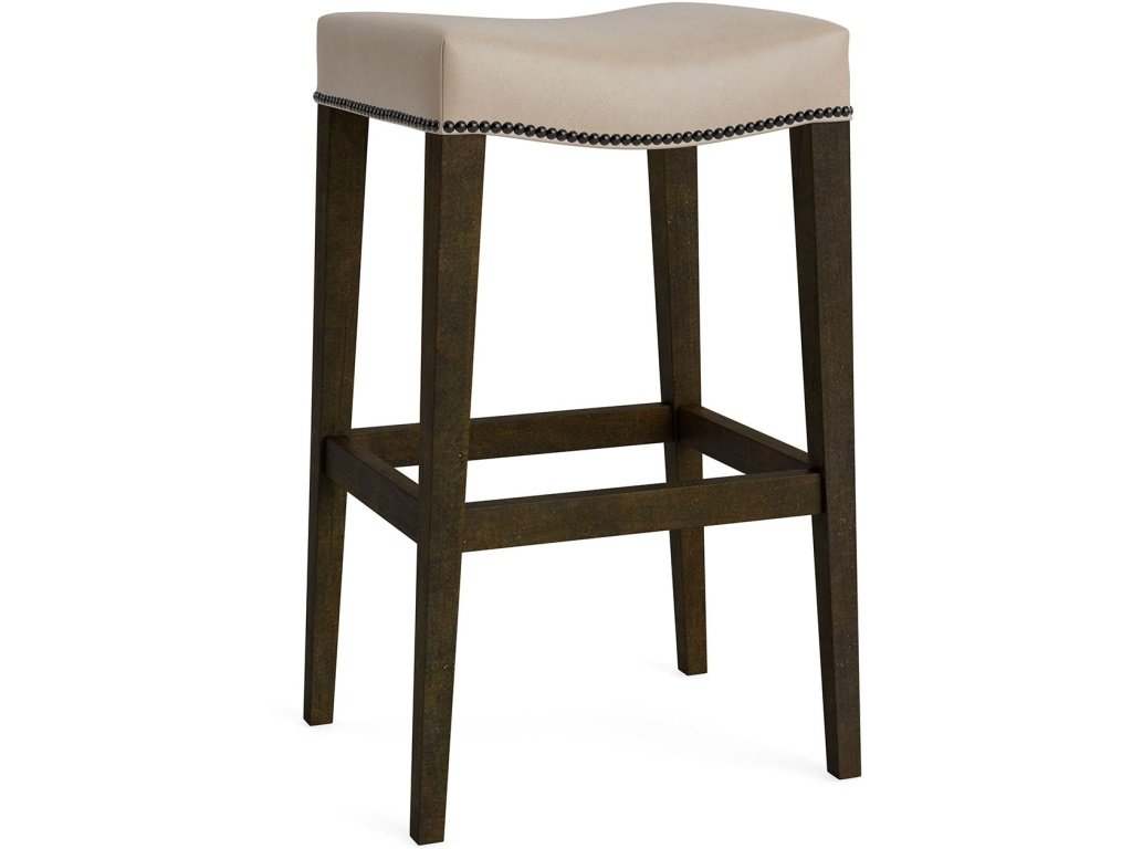 Vail Leather Saddle Bar Stool