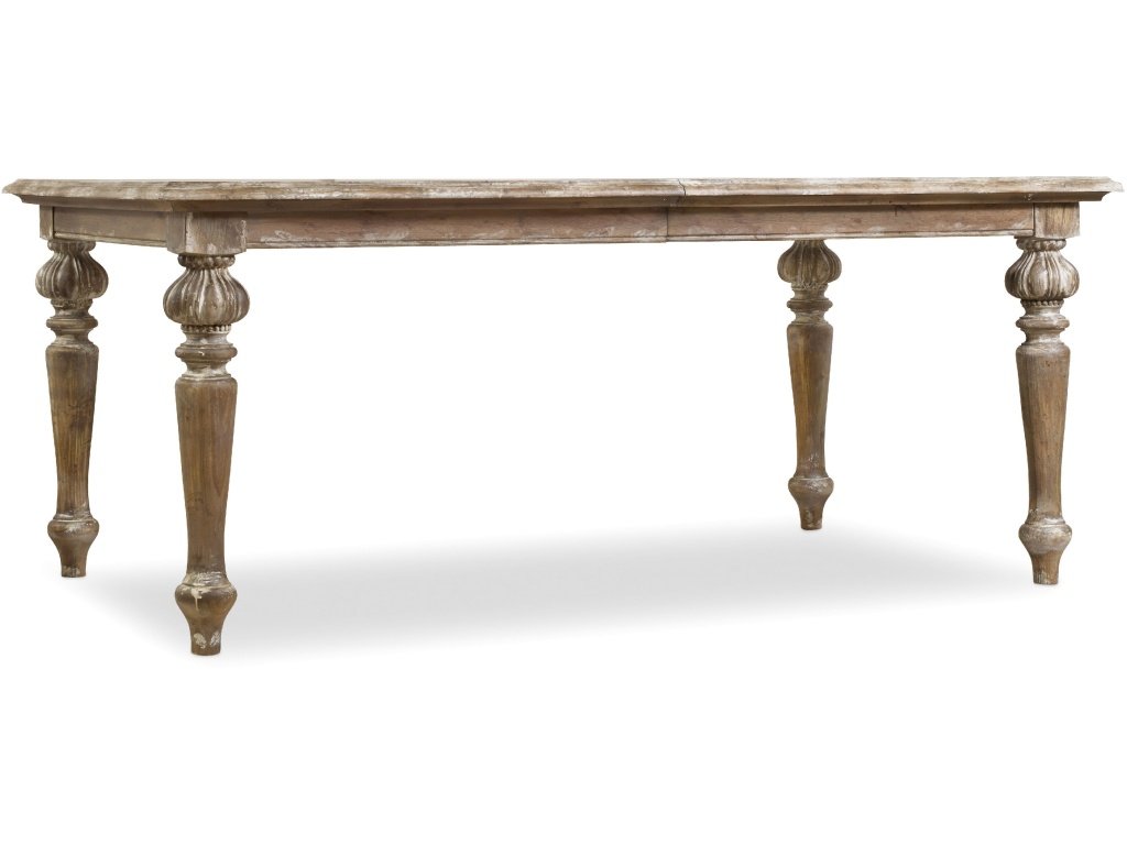 Chatelet Rectangle Leg Dining Table With Two 18'' Leaves