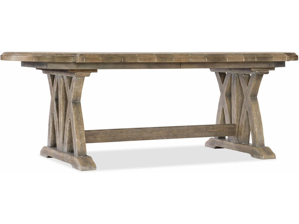 Boheme Colibri 88In Trestle Dining Table W/1-20In Leaf