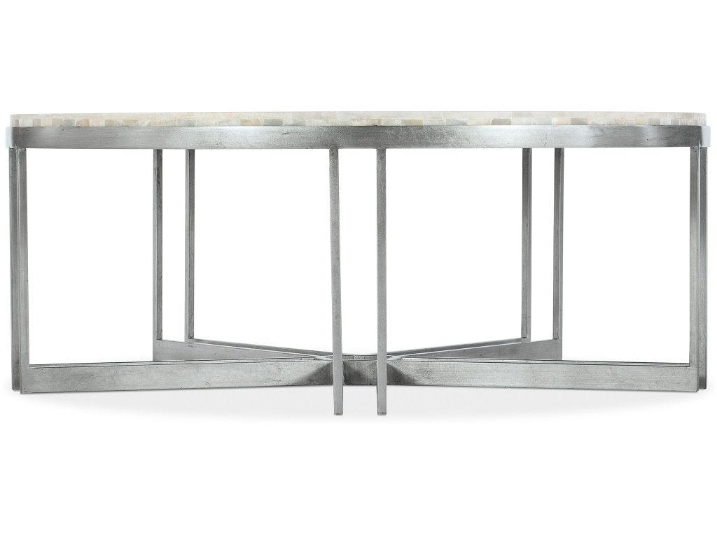 Melange Marin Round Cocktail Table