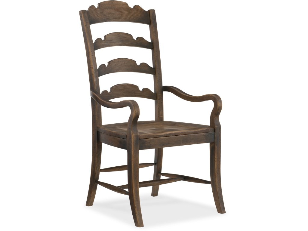 Hill Country Twin Sisters Ladderback Arm Chair - 2 Per Carton/Price Ea