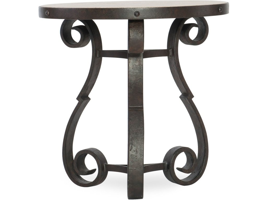 Luckenbach Metal And Stone End Table