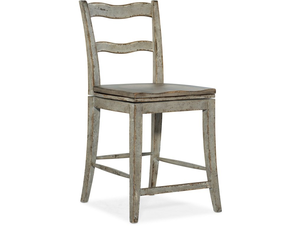 Alfresco La Riva Ladder Back Swivel Counter Stool