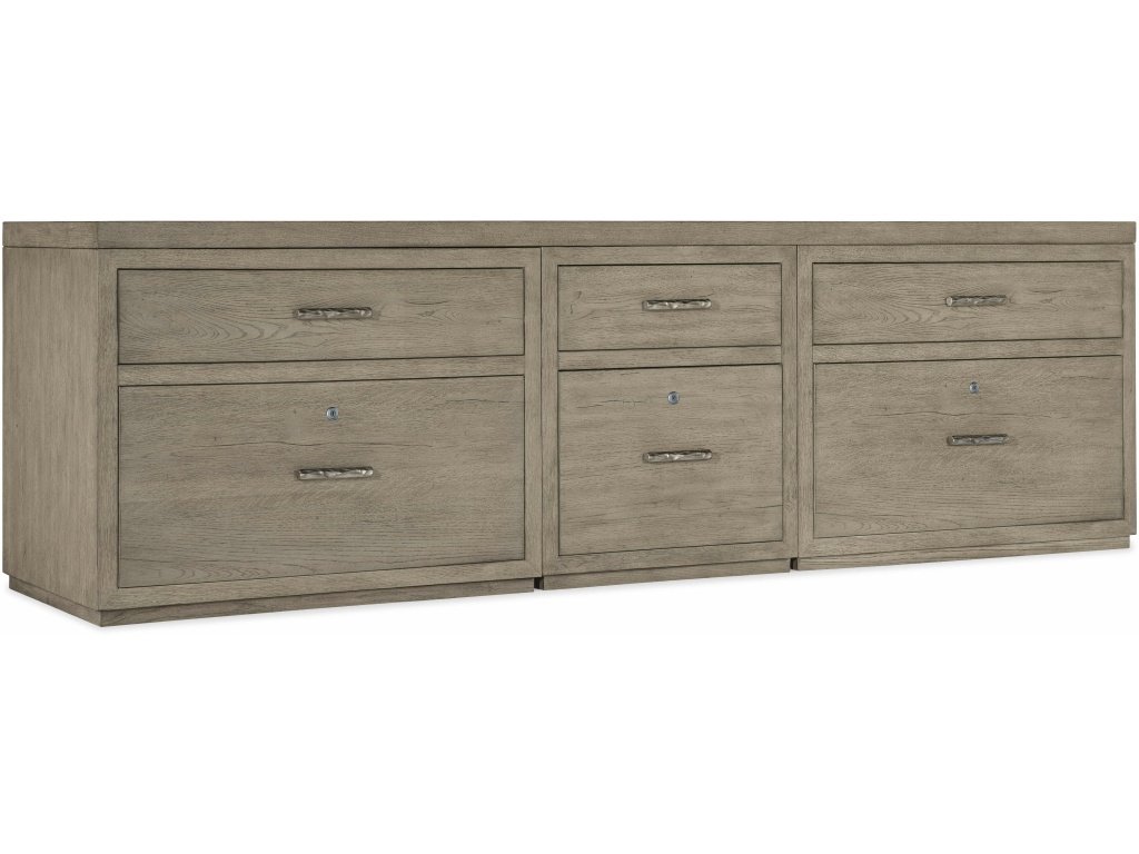 Linville Falls Credenza - 96In Top-Small File And 2 Lateral Files