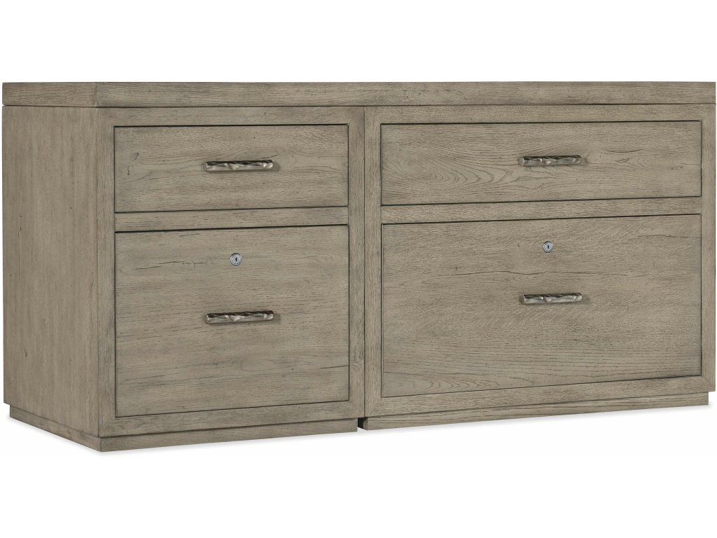 Linville Falls Credenza - 60In Top-Small File And Lateral File