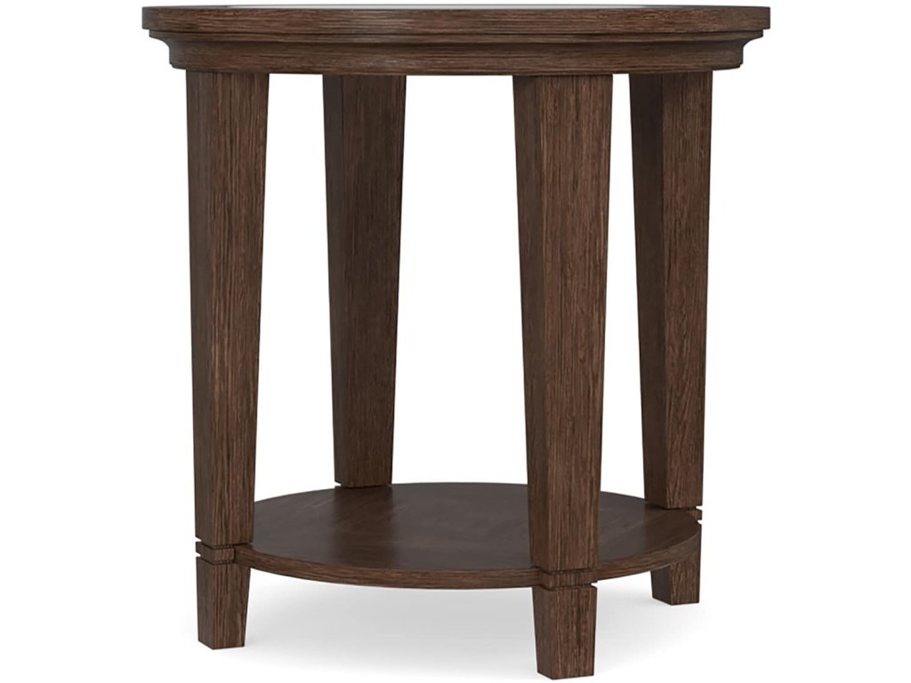 Lewiston Glass Top End Table