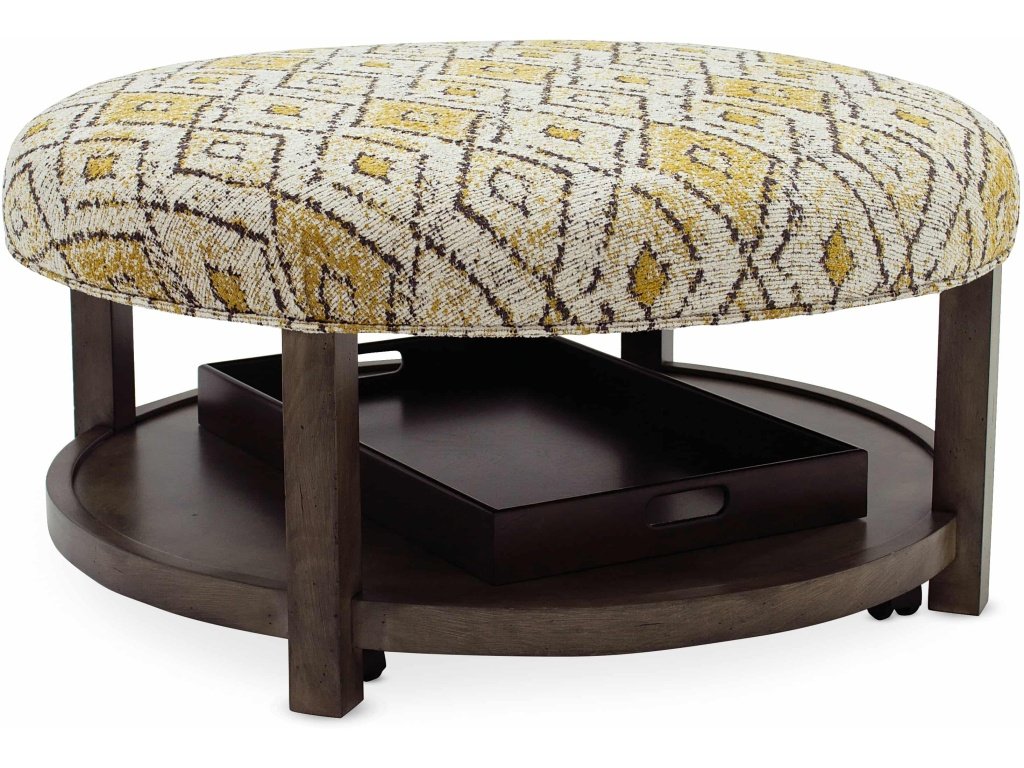 Harlow Round Non-Tufted Ottoman