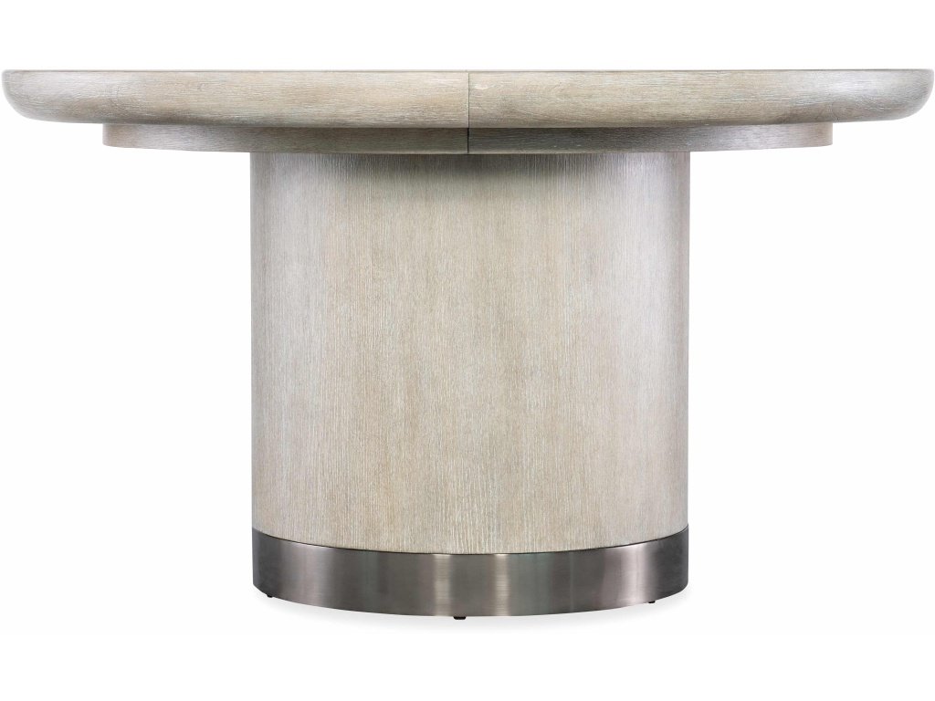 Modern Mood Round Dining Table W/1-18In Leaf