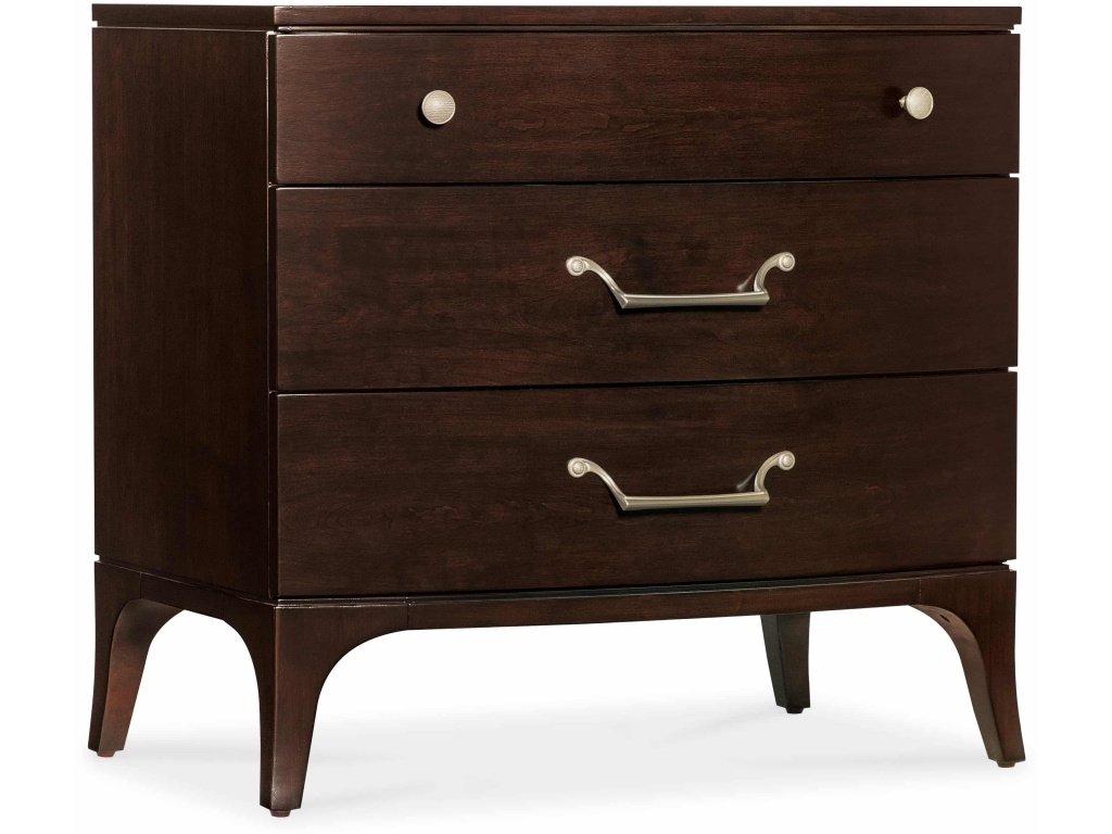 Bella Donna Three-Drawer Nightstand