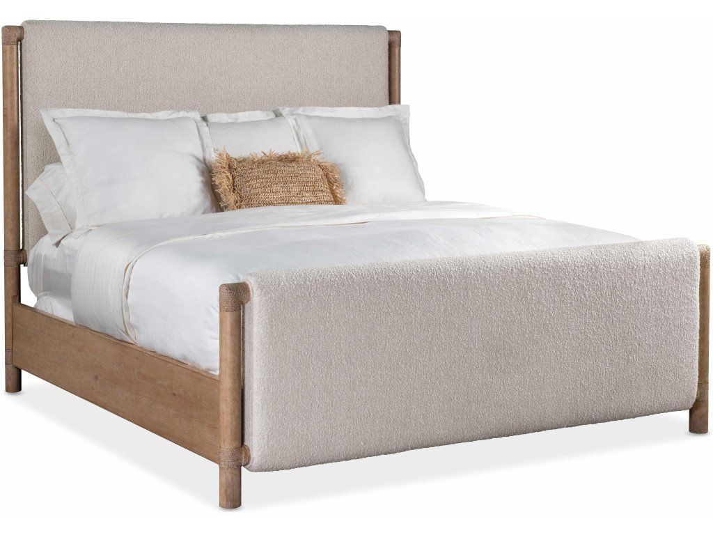 Retreat King Upholstered Panel Bed