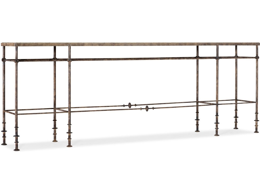 La Grange St James Metal And Stone Console