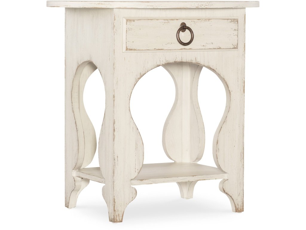 Americana One-Drawer Oval Nightstand