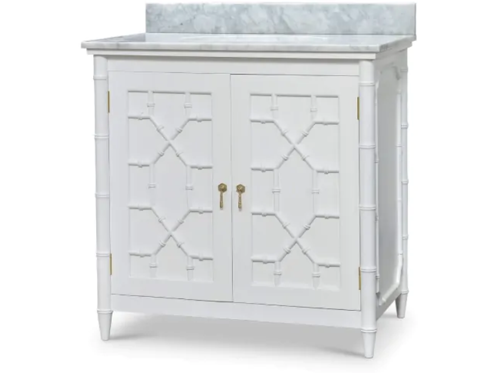 Grosvenor Single Vanity w/ Sink & Marble Top