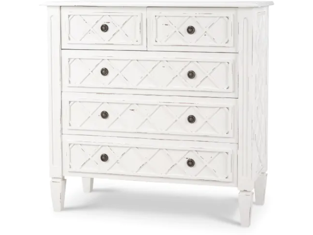 Dauphine 5 Drawer Dresser w/ Flat Front