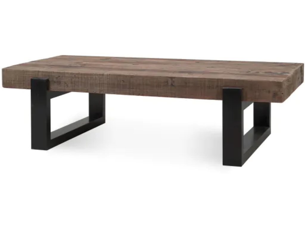 Tuscan Rectangular Coffee Table w/ Metal - Teak