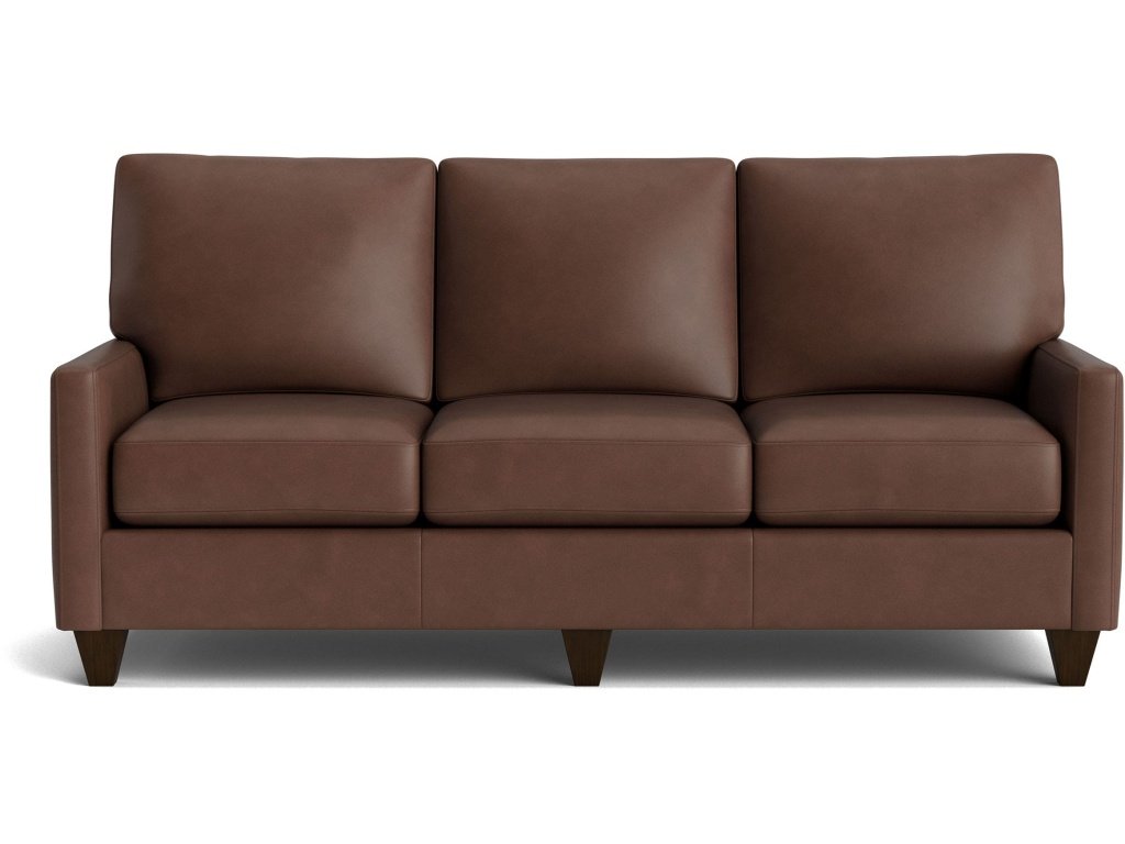 Premier Custom Leather Track Arm Sofa