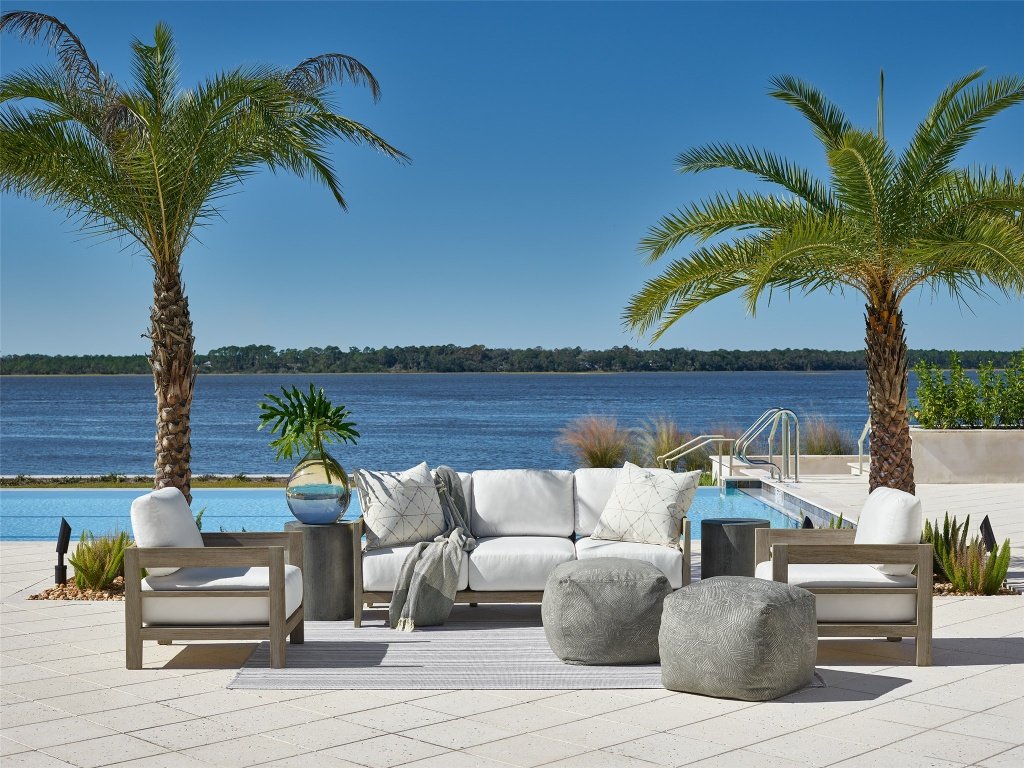 Bottega Outdoor Ottoman - Special Order