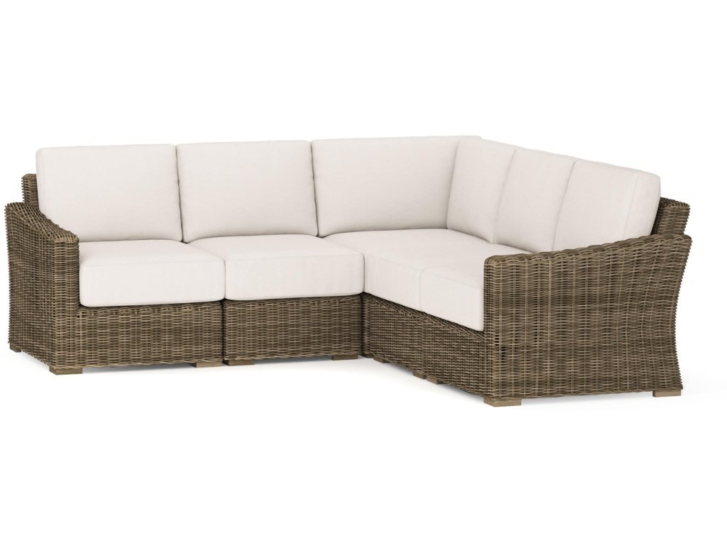 Huntington Outdoor Dove Gray L-Shaped Sectional