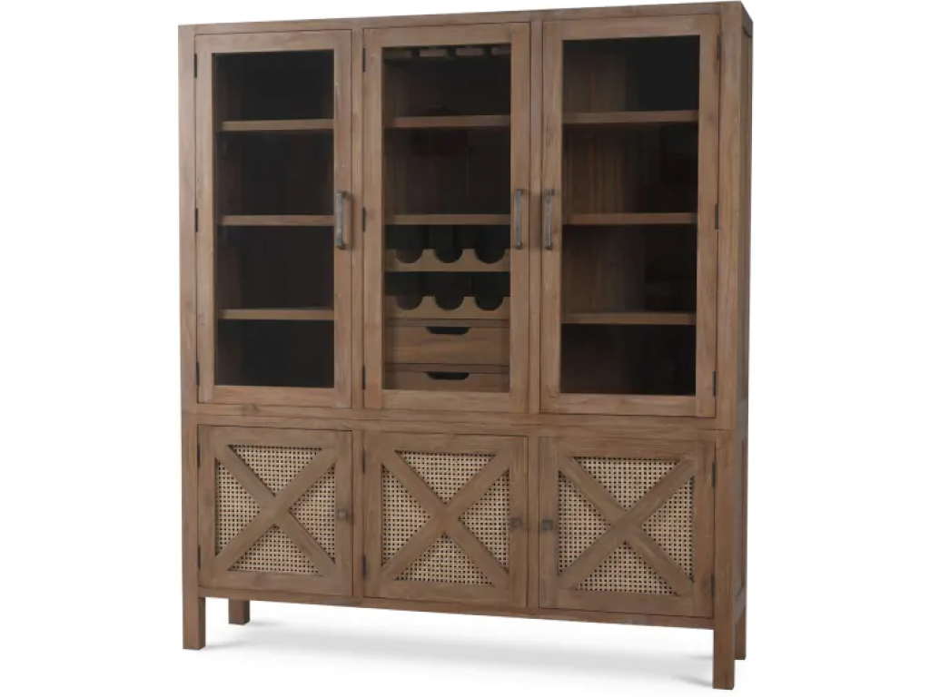 Silvia Wine Cabinet - Reclaimed Teak