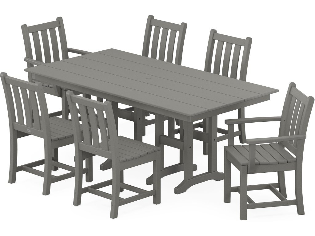 Traditional Garden 7-Piece Farmhouse Dining Set