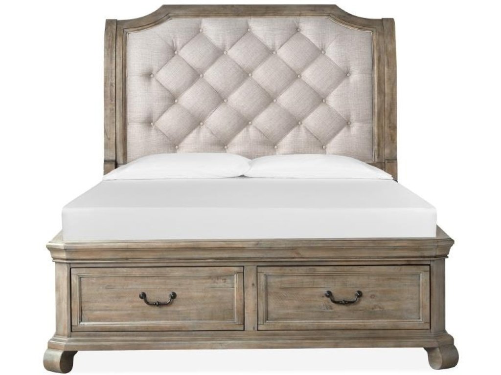 Complete Queen Sleigh Storage Bed