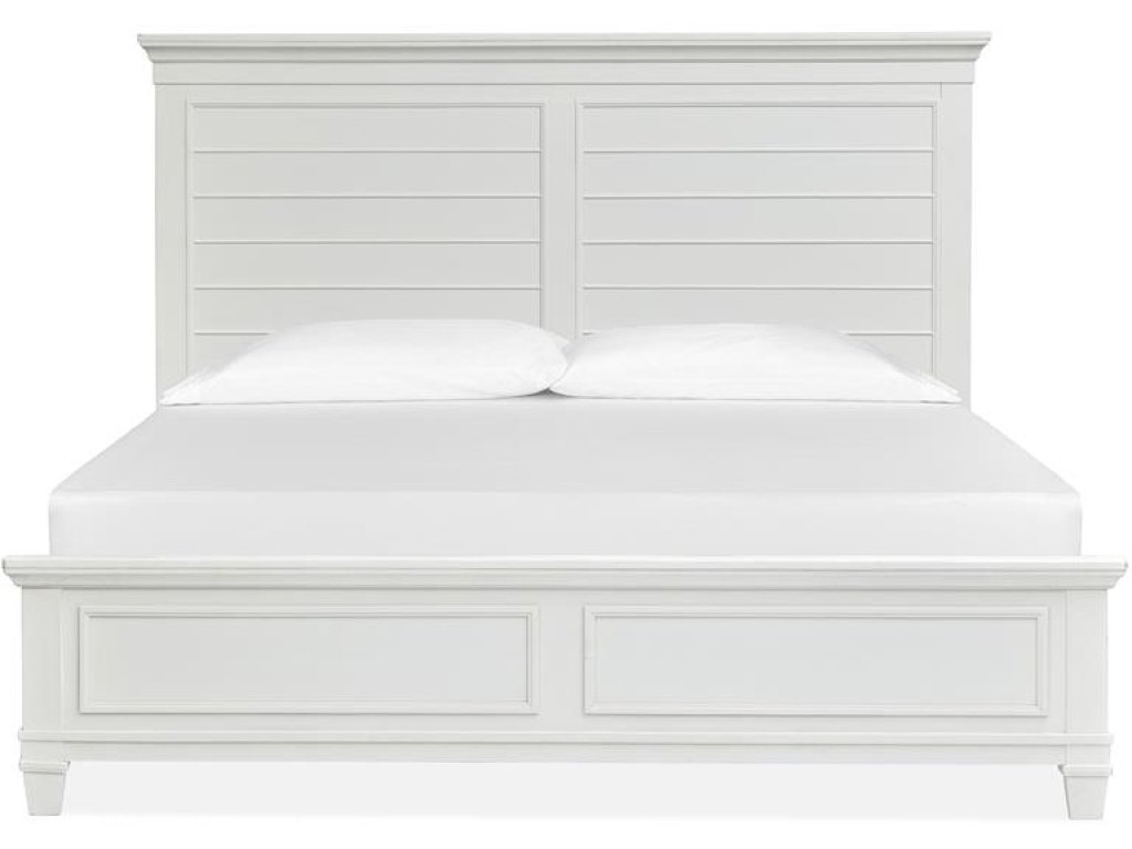 Wood Queen Panel Bed Footboard - White SU