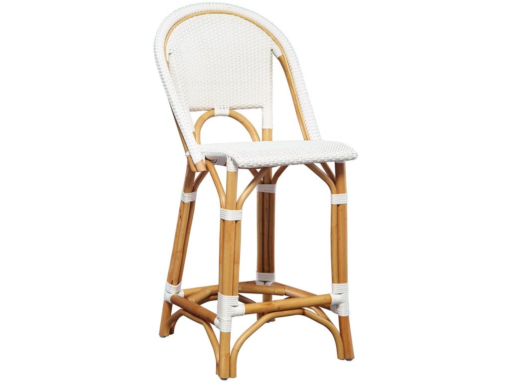 White Leroy Counter Stool