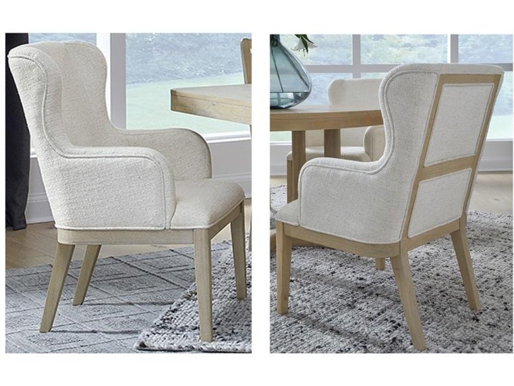 Dining Arm Chair with Upholstered Seat and Back(2/ctn)