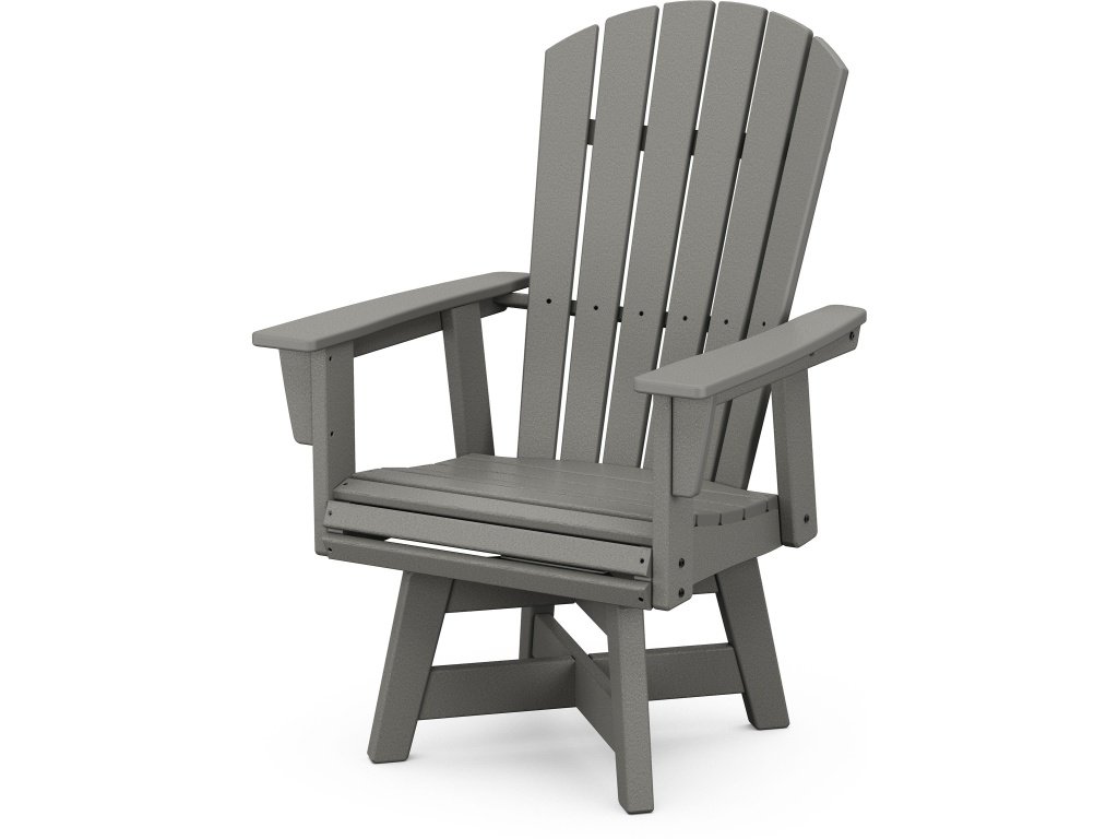 Nautical Curveback Adirondack Swivel Dining Chair