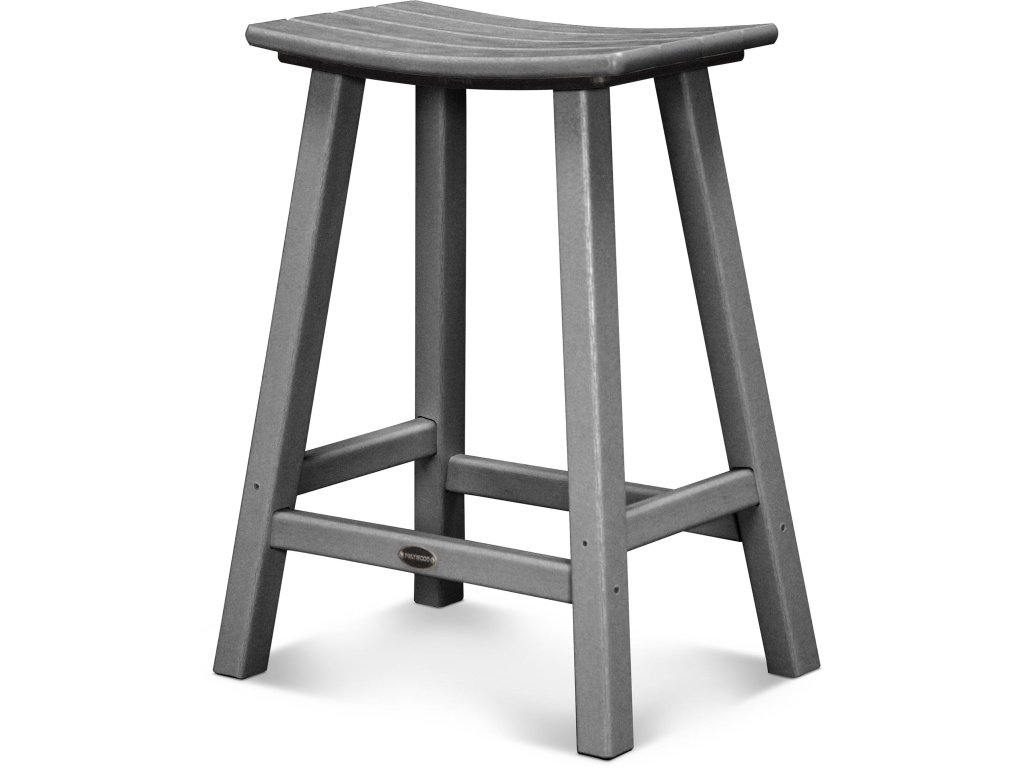 Traditional 24" Saddle Counter Stool