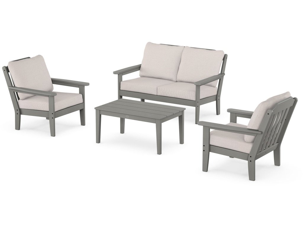 Country Living 4-Piece Deep Seating Set With Loveseat