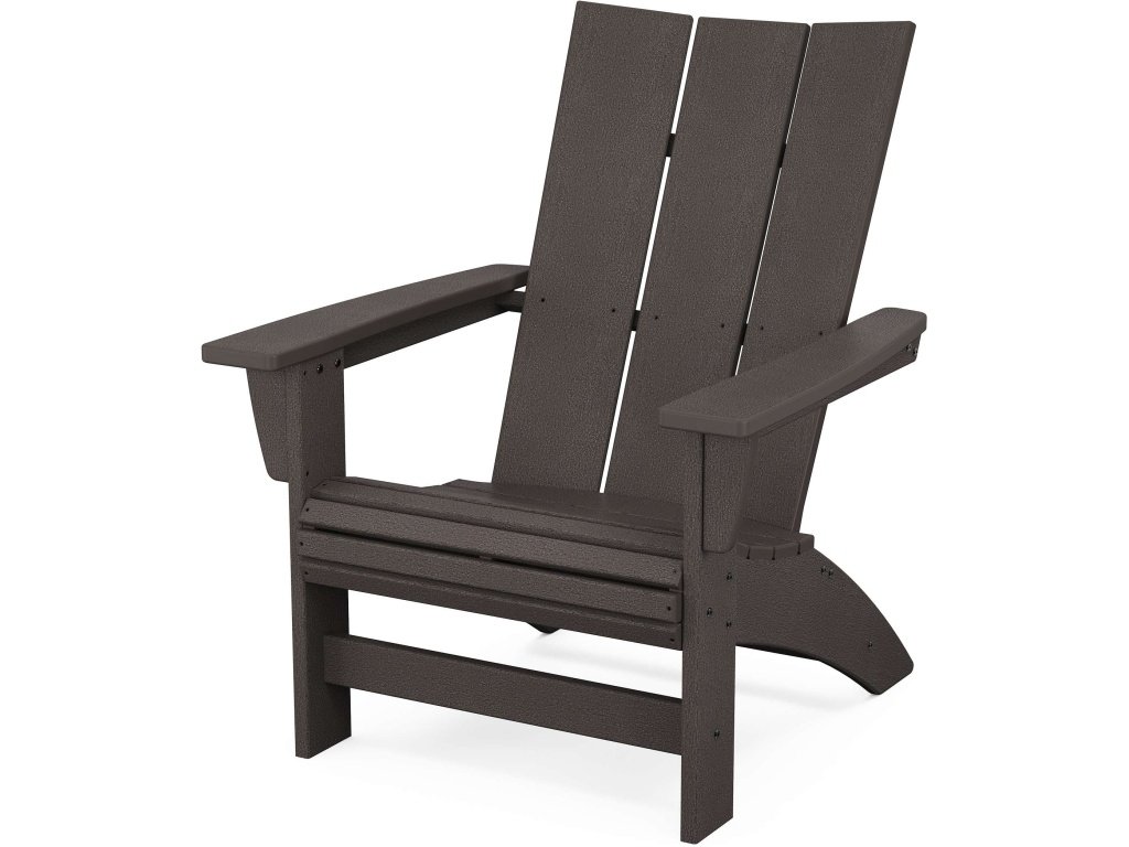 Modern Grand Adirondack Chair In Vintage Finish