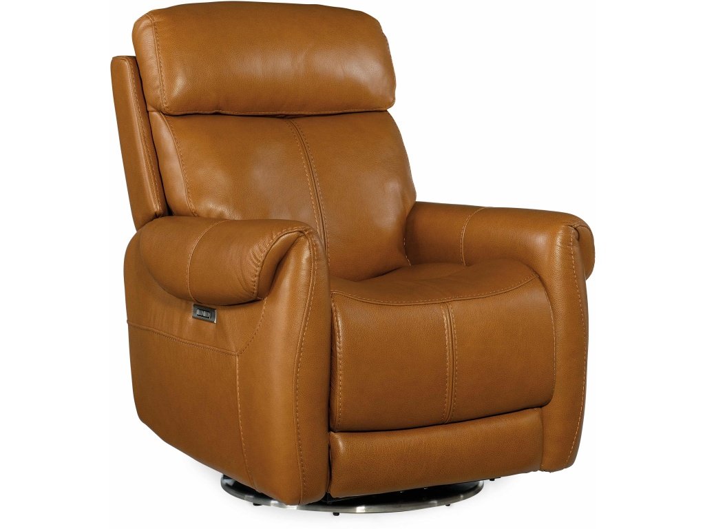 Sterling Swivel Power Recliner With Power Headrest