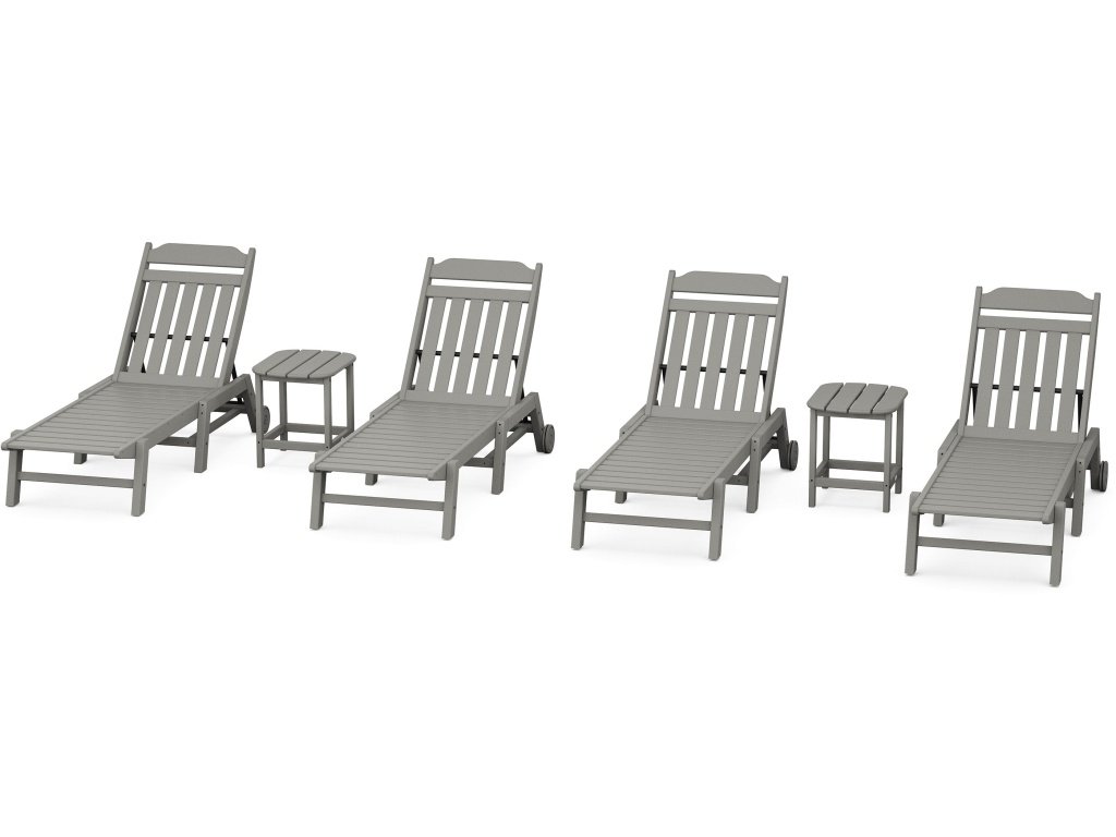 Country Living 6-Piece Chaise Set With Wheels